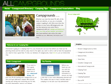 Tablet Screenshot of allcampgrounds.com